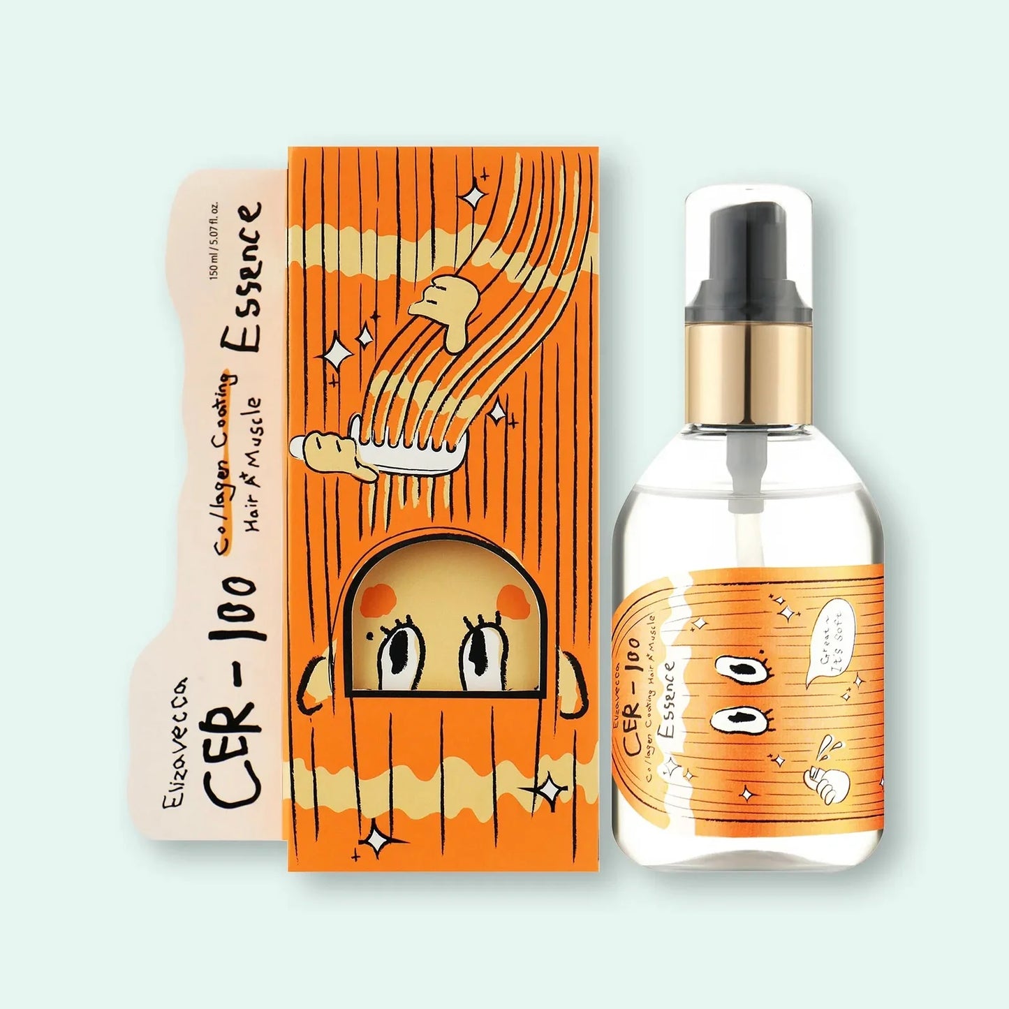 aceite para el cabello con una mezcla de colágeno y aceites vegetales