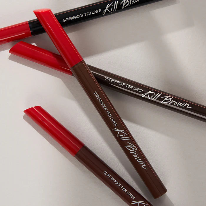 delineador negro a prueba de agua