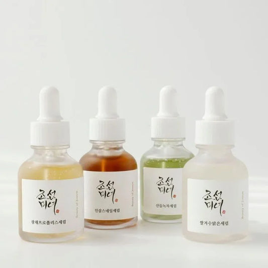 los 4 serums mas vendidos de la marca beauty of joseon